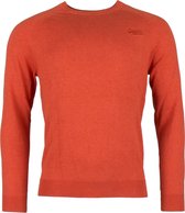 Superdry Orange Label Cotton Crew  Sporttrui - Maat XL  - Mannen - oranje