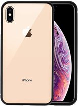 Magnetic Back Cover voor iPhone XS Max Zwart - Transparant