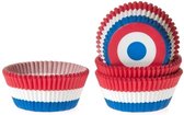 House of Marie Cupcake Vormpjes - Baking Cups - Nederlandse vlag - pk/50