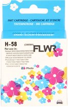 FLWR - Inktcartridge / 58 / Foto Kleur - Geschikt voor HP