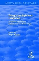 Routledge Revivals- Routledge Revivals: Essays on Style and Language (1966)