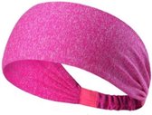 hoofdband - roze - polyester – zweetbandje - licht – hoofdbandje – sport en casual gebruik - unisex - sportband