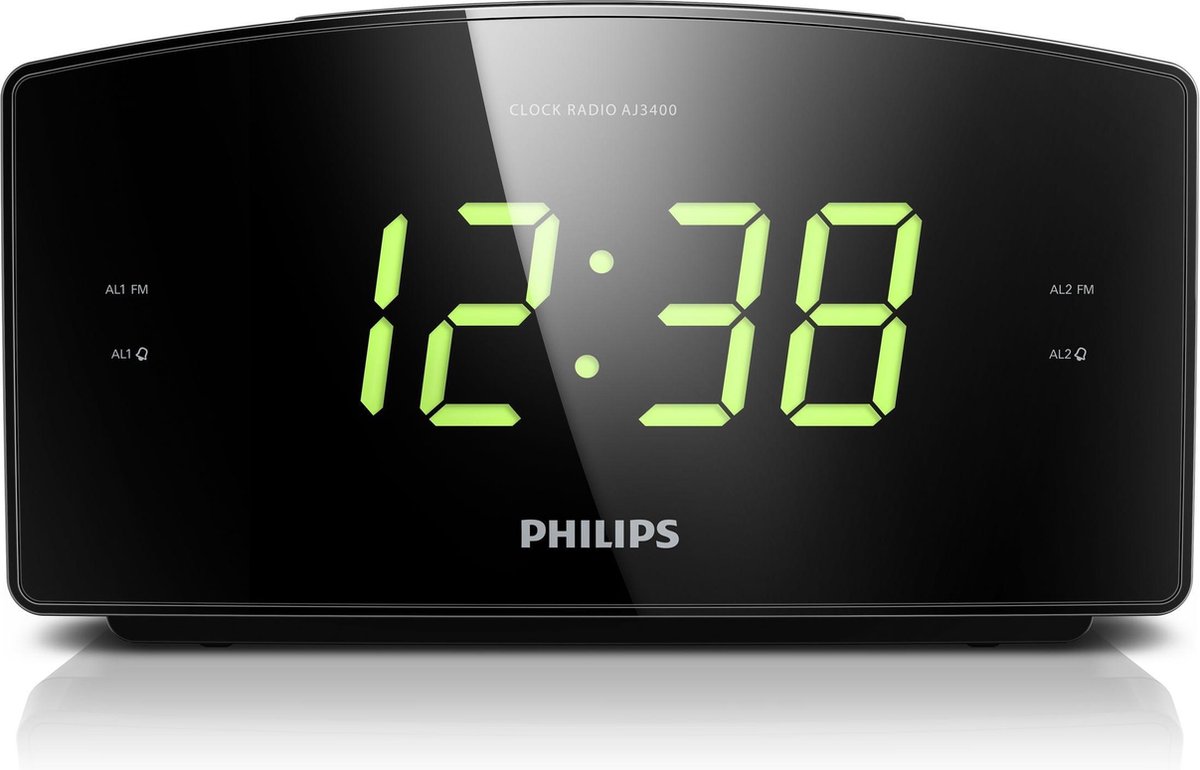 Philips AJ3400 - Wekkerradio - Zwart op De Prijzenvolger