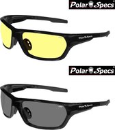 Combinatievoordeel Polar Specs® Polariserende Nachtbril + Polariserende Zonnebril Atmosphere PS9025 – Shiny Black – Polarized – Medium – Unisex