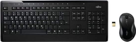 Fujitsu Wireless Keyboard Set Lx901 Handbuch Fujitsu LX901 RF Draadloos Zweeds Zwart toetsenbord | bol.com