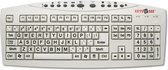 Keys U See Grootletter Toetsenbord - Toetsenbord Slechtziende - Toetsenbord grote letters - Zwart/Wit - QWERTY - USB