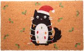 Deurmat Kerstmis - Gato Feline - 60 x 40 cm
