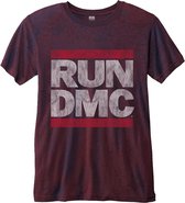 RUN DMC - T-Shirt BurnOut - Logo Vintage (L)