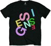 Genesis - Scatter Heren T-shirt - S - Zwart
