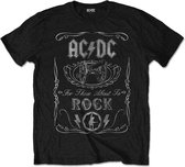 AC/ DC Hommes Tshirt -2XL- Cannon Swig Vintage Zwart