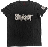 Slipknot Heren Tshirt -XL- Logo & Star Zwart