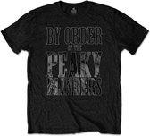 Peaky Blinders - By Order Infill Heren T-shirt - XL - Zwart