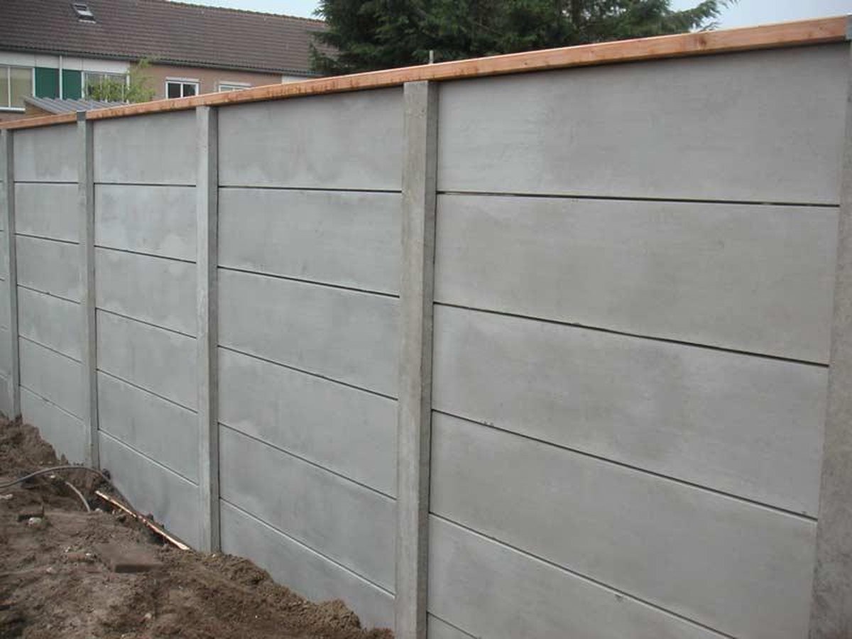 Bol.com Intergard Beton schutting basic grijs enkelzijdig 200x231cm aanbieding