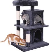 Nancy's Kattenboom – Krabpaal – 2 Grotten Voor Katten – Kattenspeelgoed