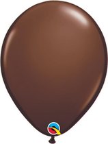 Qualatex Ballonnen Chocolate brown 13 cm 100 stuks