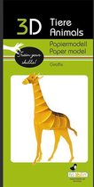 3D puzzel en/ of bouwpakket giraffe van hout