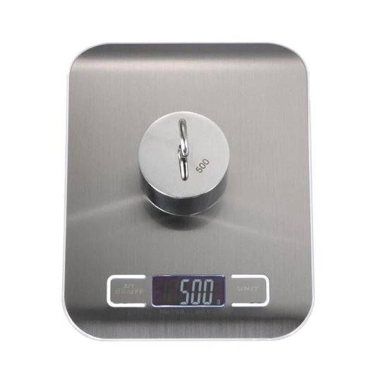 Digitale Precisie Keukenweegschaal - Tot 5000 gram (5kg) - RVS - Merkloos