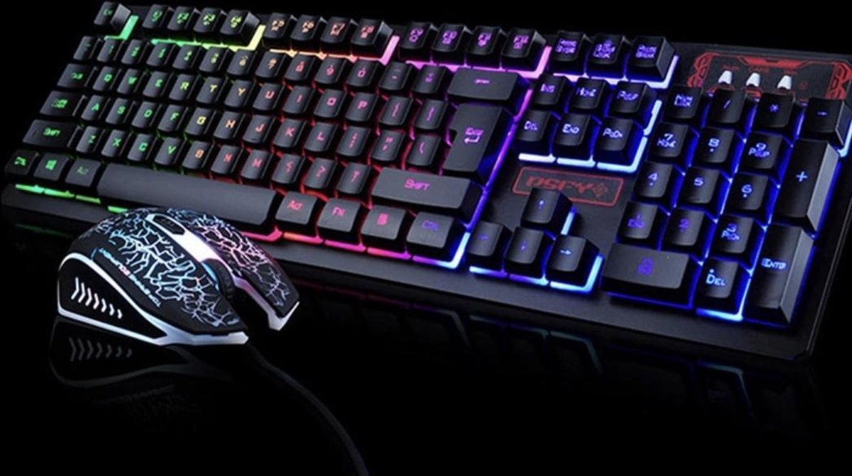 RGB-gamingtoetsenbord met één Hand, USB-gamingtoetsenbord met