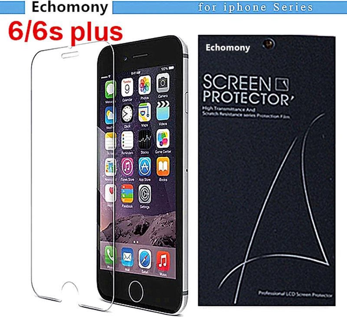 iPhone Glazen screenprotector iphone 6/6S Plus apple tempered glass | Gehard glas Screen beschermende Glas Cover Film