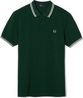 Fred Perry - Twin Tipped Shirt Piqué - Polo - XL - Groen