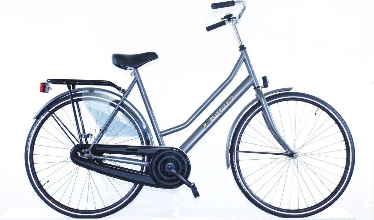 Empo Stadsfiets - Grijs - Dames - 58cm - 100% Rijklaar | bol.com