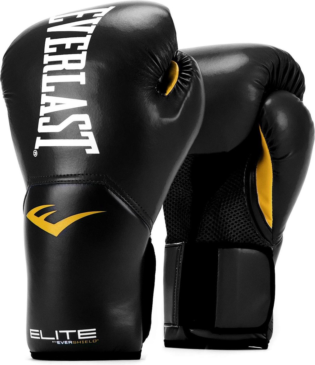 Everlast Elite Pro Style 2 (kick)bokshandschoenen Zwart 10oz