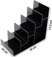 Portemonnee Display 5 Trappen Hoog Zwart