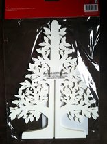 Dobbies Christmas 25cm Cut Out Tree Wit