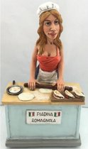 Beroepen beeldje piadina bakster achter toonbank Warren Stratford