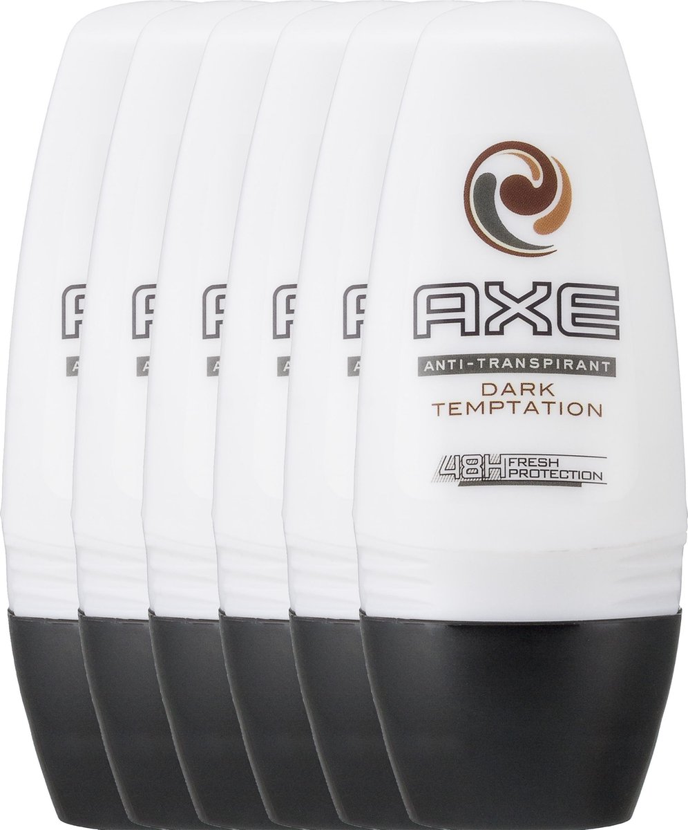 Axe Dark Temptation Deodorant Roller - 6 x 50 ml - Voordeelverpakking - Axe