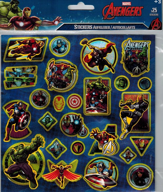 Avengers Marvel 3D Stickers