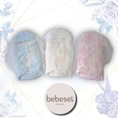 babynest inbaker Roze met kant