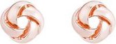 24/7 Jewelry Collection Knoop Oorbellen - Rosé Goudkleurig