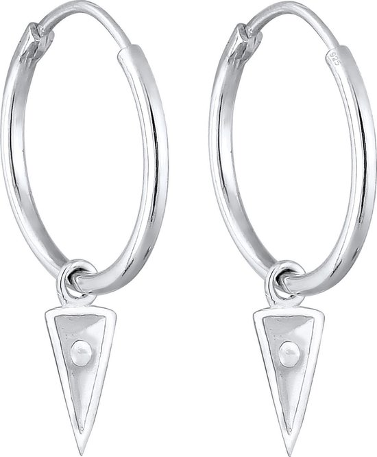 Elli - Damesoorbellen - 925/1000 zilver, één maat, sterling zilver, zonder