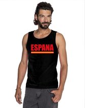 Zwart Spanje supporter singlet shirt/ tanktop heren S