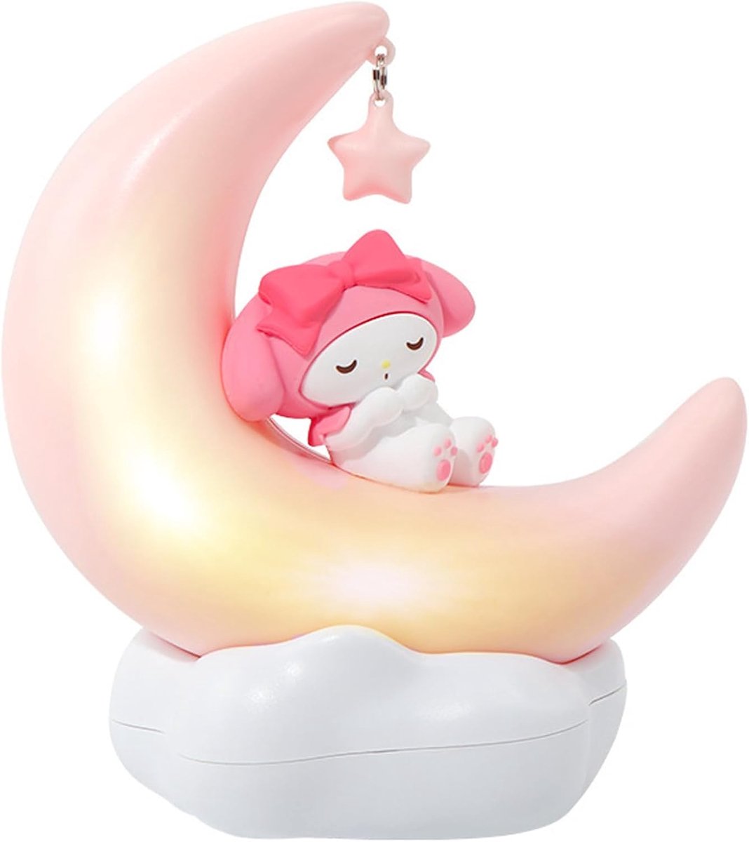 Leuke Dier Karakter LED Nachtlamp voor Kids - Oplaadbare Nachtlamp met Halve Maan Design