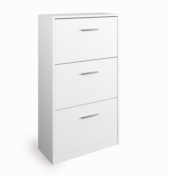 Schoenenkantelaar Orlando Wit 80 x 166.1 cm met 4 compartimenten Vicco | Wit | 4 compartimenten