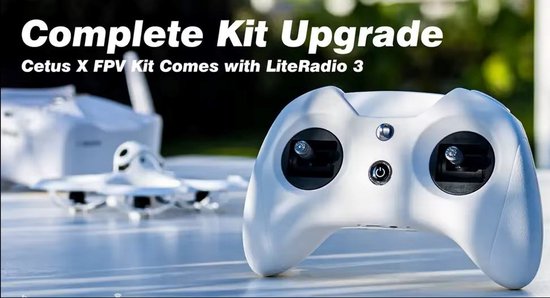 Cetus X borstelloze ELRS FPV Quadcopter BNF / RTF LiteRadio 3-radiozender VR03 FPV-bril C04 FPV-camera RC Drone