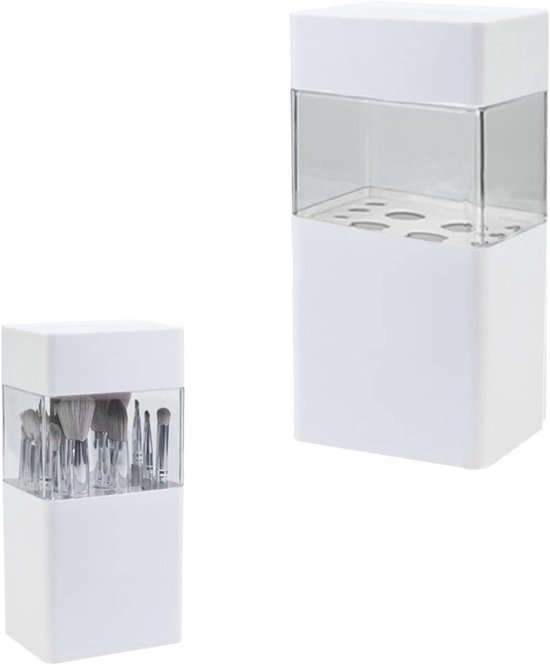 Make-up wattenschijfjes organizer badkamer opbergdoos voor wattenstaafjes cosmetica sieraden make-up remover pad container met bamboe deksel kopen vanaf een prijs van 5.06