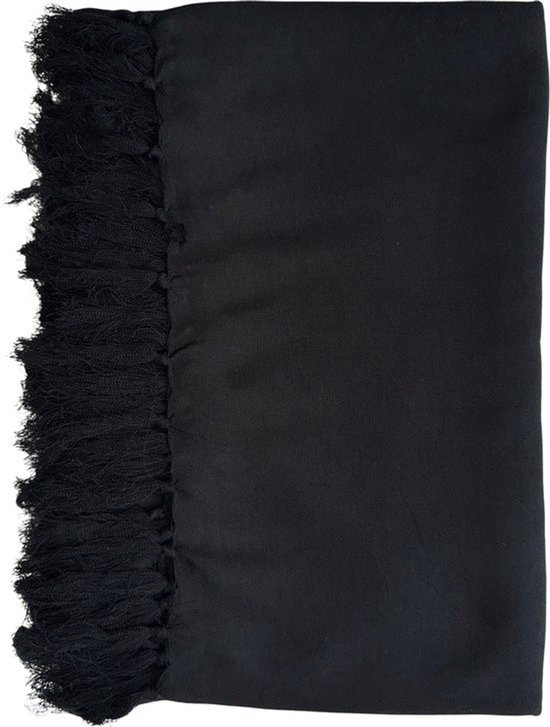 Sarong Effen - Handgemaakte Pareo Omslagdoek Omslagrok Dames Heren - Zwart