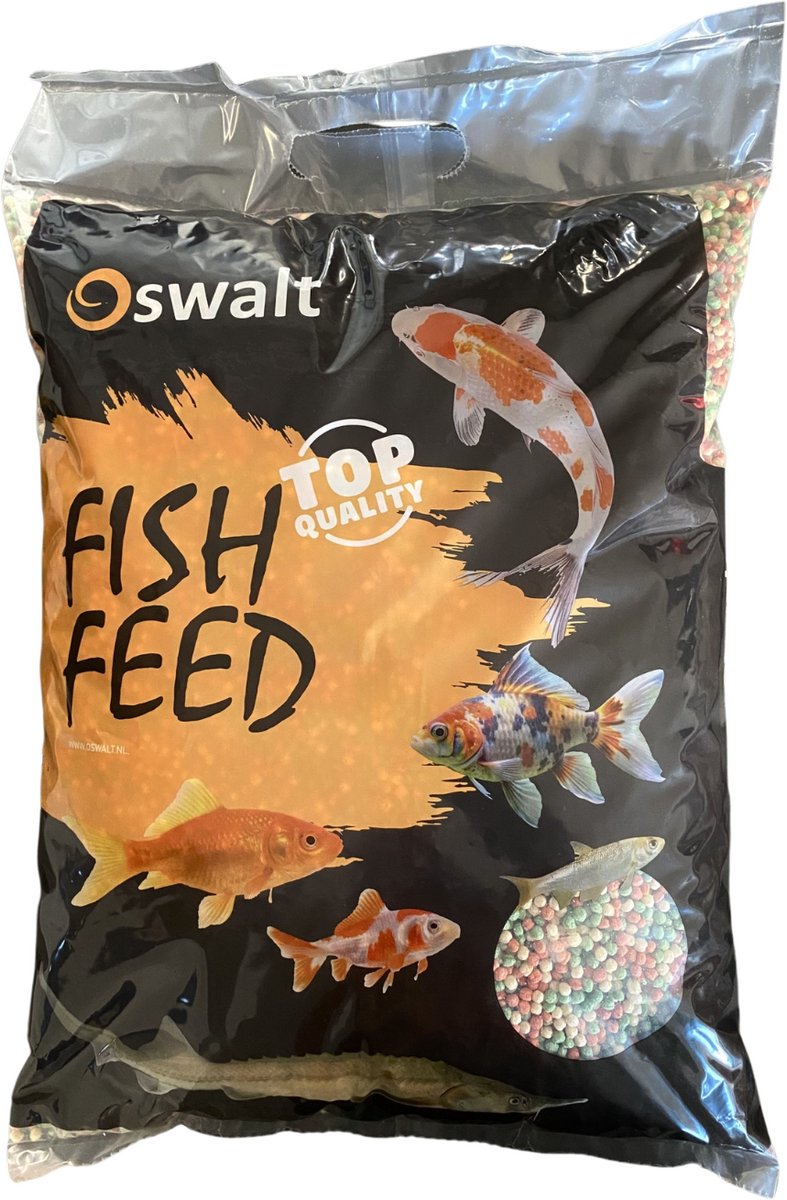 Oswalt Vijverkorrels - Colour mix - Visvoer - 1,6kg - 15 liter