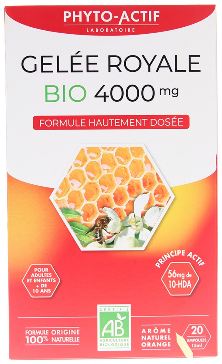Phyto-Actif Royal Jelly 4000 mg Organic 20 Ampullen
