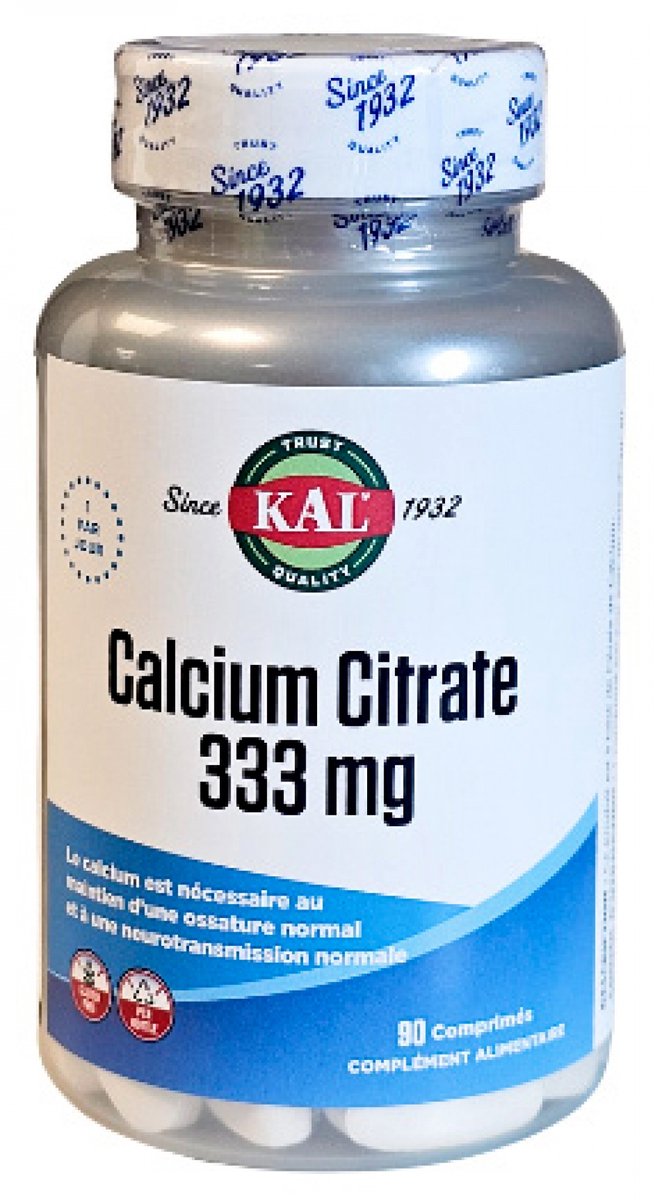Kal Calciumcitraat 333 mg 90 Tabletten