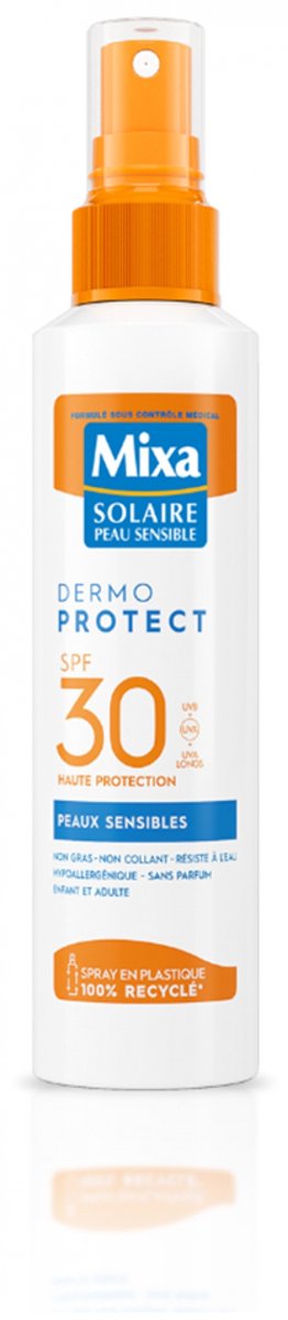 Mixa Dermo Protect Zonnespray Gevoelige Huid SPF30 175 ml
