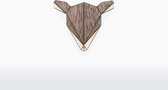 Houten Broche – Ree – Esdoorn & Walnoot