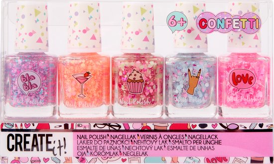 Create it! - Nagellak Confetti - 5-delig