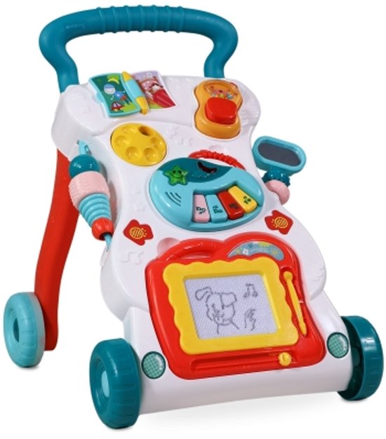 Mobiclinic Master - Baby Loopwagen - Baby Walker - 2 in 1 - Looptrainer - Educatieve Baby Speelgoed - Van 6 tot 24 maanden - Licht & Geluidseffecten - Leren lopen - Snelheidsregeling - Multicolor