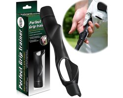 Stripe Golf Grip Trainer – Golf Grip Training & Verbetering – Verbeter je Swing - Instelbare & Ergonomische Handgreep Corrector – Zwart
