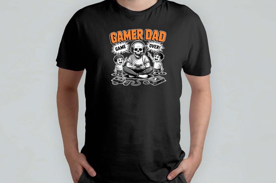 Game Over Gamer Dad - T Shirt - DadLife - BestDad - Funny - SuperDad - ProudDad - DadJokes - PapaLeven - BestePapa - SuperPapa - PapaGrappenv