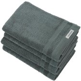 L&G - Badhanddoeken set - 4 delig - 4 Handdoeken 70x140 cm - 100% Katoen - Groene Badhanddoeken - Badlaken - Army Green